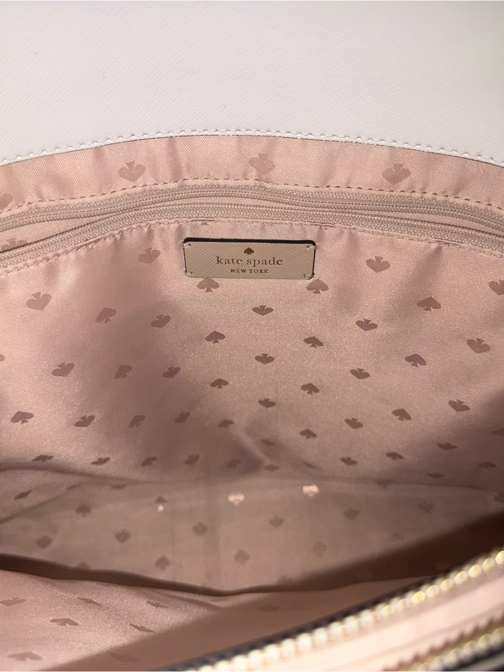 kate spade Beige, White & Black Leather Tote - Picture 9 of 16